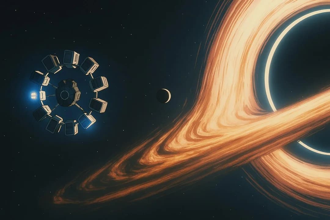 A stunning view of space from Interstellar